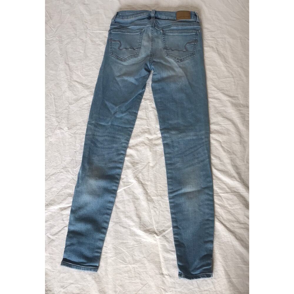 American eagle super stretch jeggings‎ 0 light blue